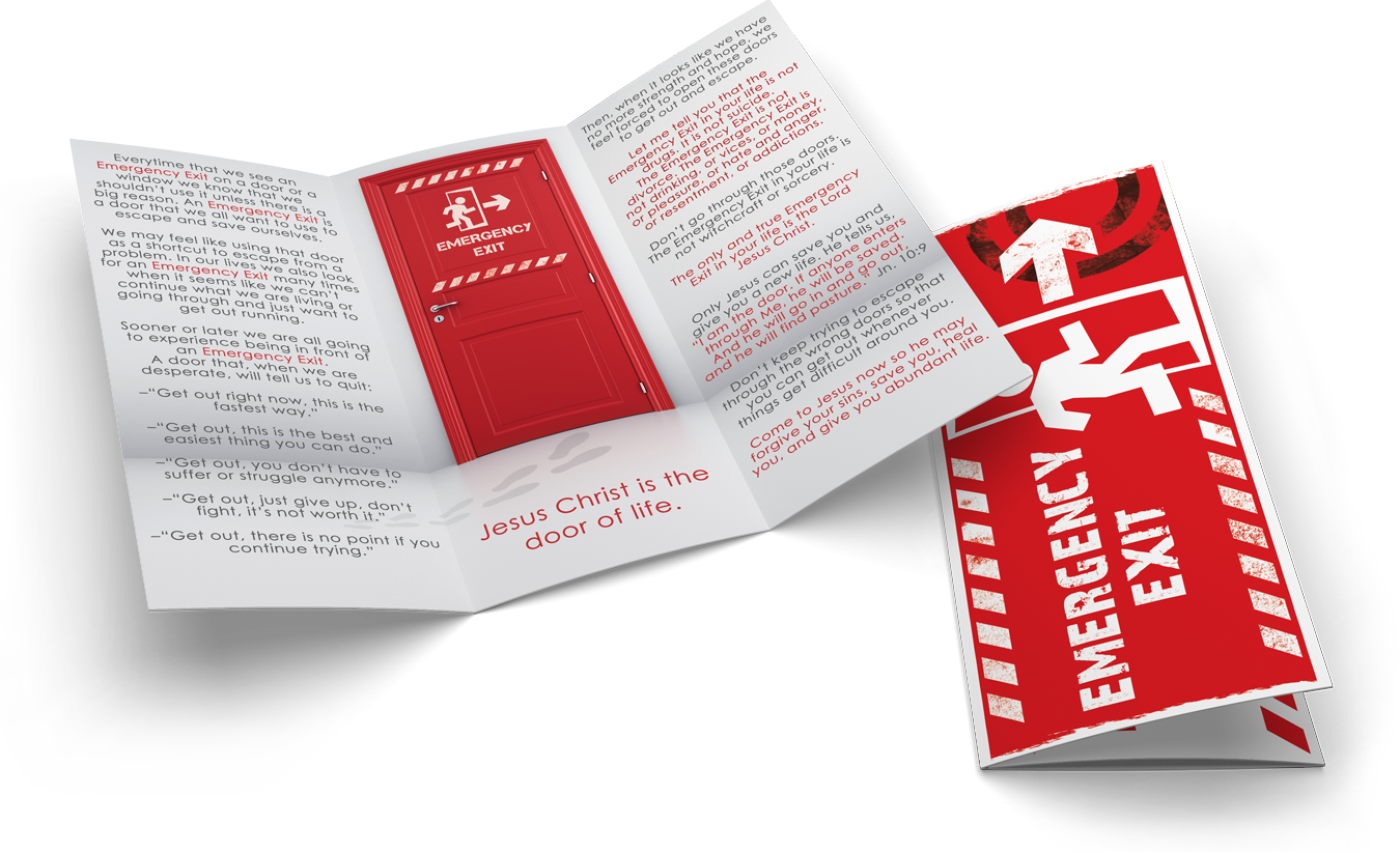 EMERGENCY EXIT TRI-FOLD BROCHURE